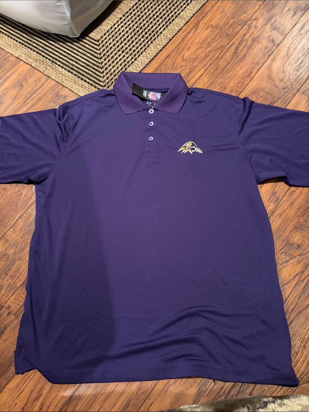 Men's Purple Baltimore Ravens - Short Sleeve Polo